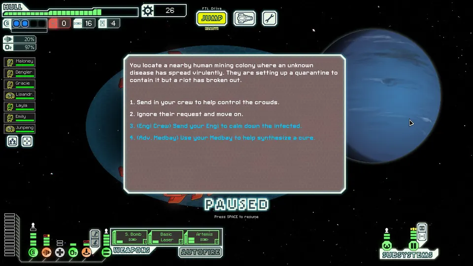 FTL: Faster Than Light 스크린샷